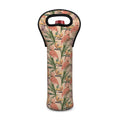 Vintage Flamingo Pattern Print Single Neoprene Wine Tote