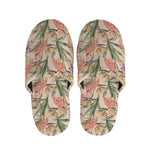 Vintage Flamingo Pattern Print Slippers
