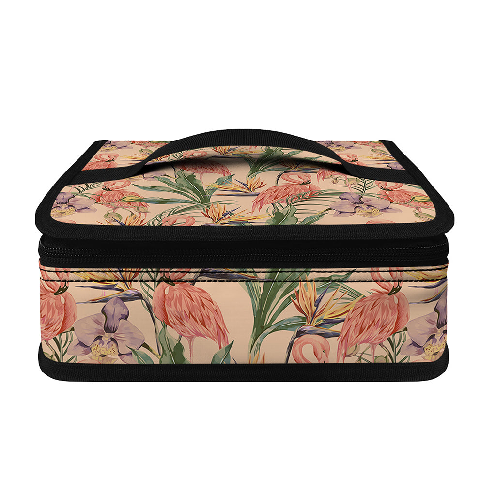 Vintage Flamingo Pattern Print Small Lunch Bag