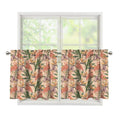 Vintage Flamingo Pattern Print Tier Curtains