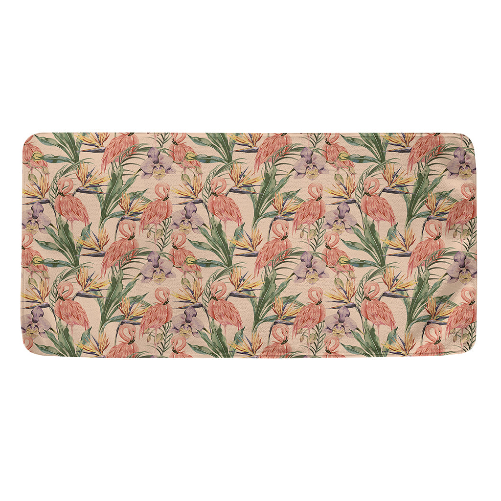 Vintage Flamingo Pattern Print Towel