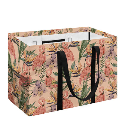 Vintage Flamingo Pattern Print Utility Tote Bag