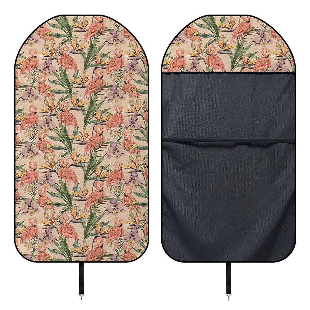 Vintage Flamingo Pattern Print Waterproof Car Seat Cover
