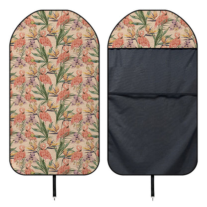Vintage Flamingo Pattern Print Waterproof Car Seat Cover