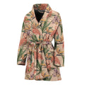 Vintage Flamingo Pattern Print Women's Bathrobe