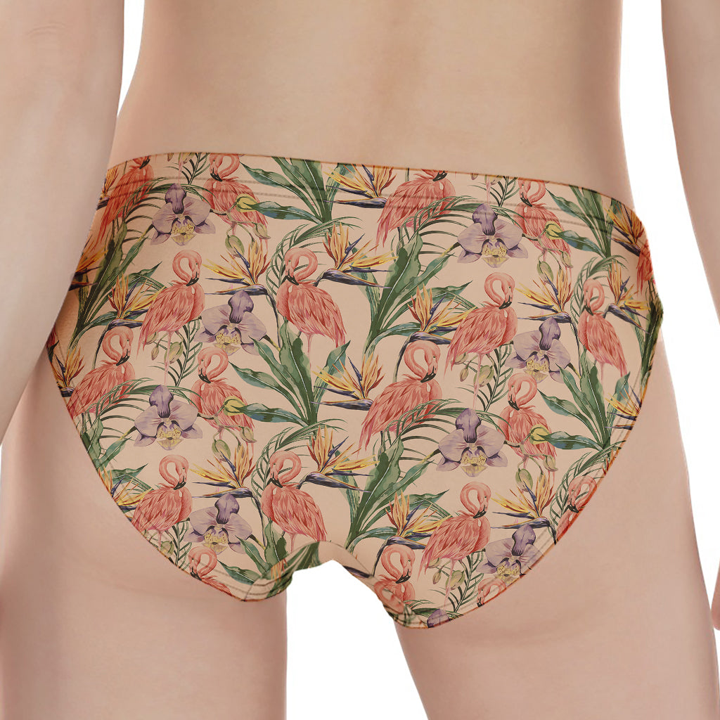 Vintage Flamingo Pattern Print Women's Panties