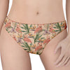 Vintage Flamingo Pattern Print Women's Thong