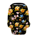 Vintage Floral Flower Pattern Print Baby Seat Cover
