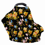 Vintage Floral Flower Pattern Print Baby Seat Cover