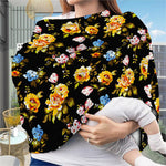 Vintage Floral Flower Pattern Print Baby Seat Cover