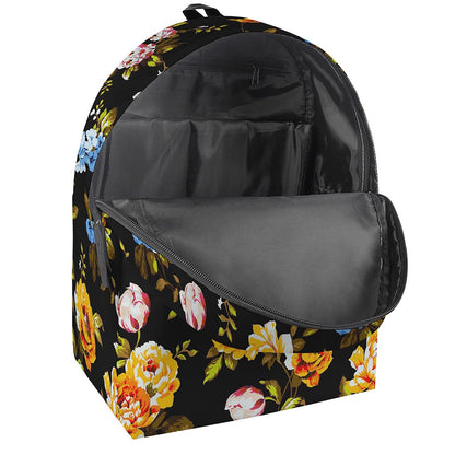 Vintage Floral Flower Pattern Print Backpack