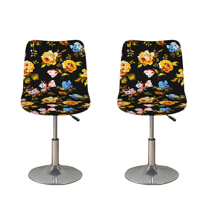 Vintage Floral Flower Pattern Print Bar Stool Covers