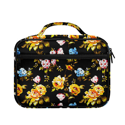 Vintage Floral Flower Pattern Print Briefcase Bible Bag