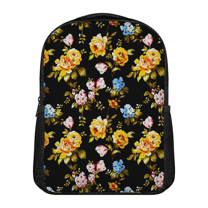 Vintage Floral Flower Pattern Print Casual Backpack
