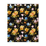Vintage Floral Flower Pattern Print Curtain