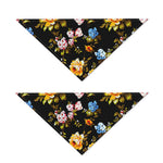 Vintage Floral Flower Pattern Print Dog Bandana