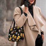 Vintage Floral Flower Pattern Print Double Strap Bible Bag