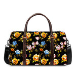 Vintage Floral Flower Pattern Print Duffle Bag