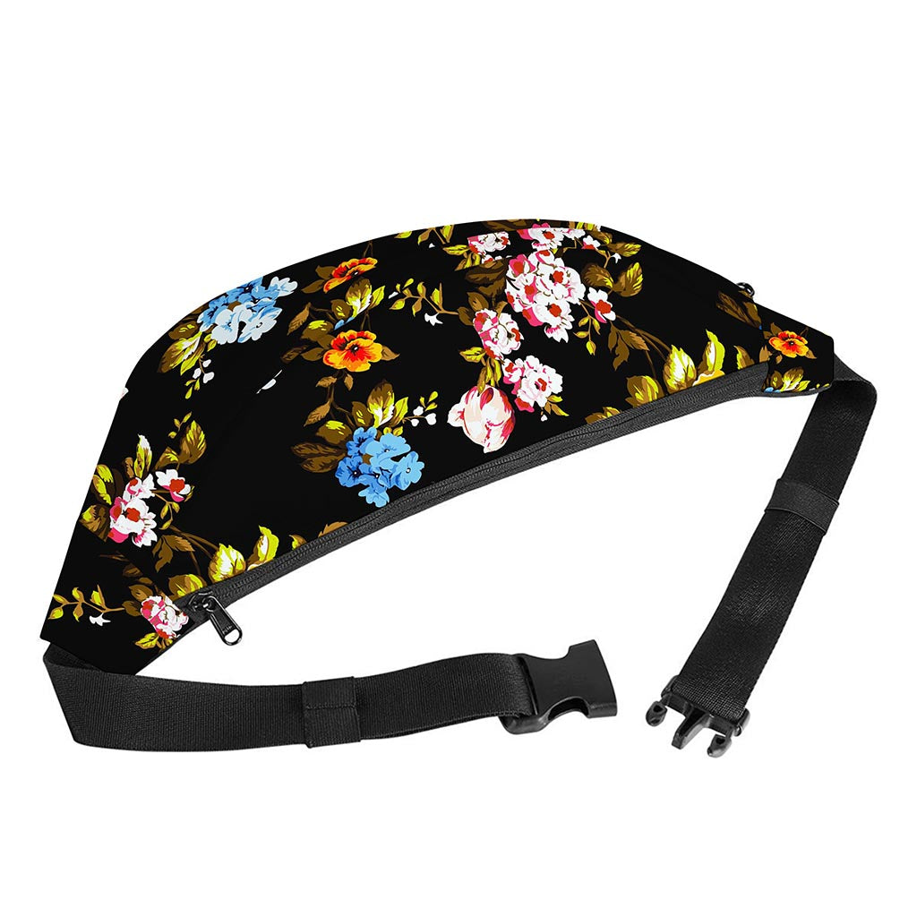 Vintage Floral Flower Pattern Print Fanny Pack