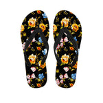 Vintage Floral Flower Pattern Print Flip Flops