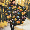 Vintage Floral Flower Pattern Print Foldable Umbrella