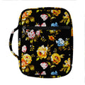 Vintage Floral Flower Pattern Print Front Pocket Bible Bag