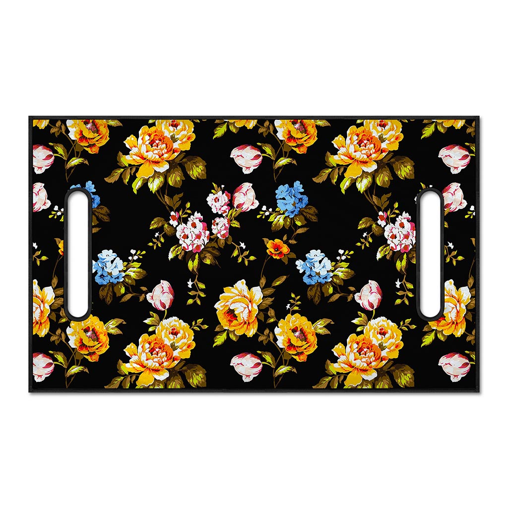 Vintage Floral Flower Pattern Print Golf Cart Seat Cover