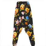 Vintage Floral Flower Pattern Print Hammer Pants