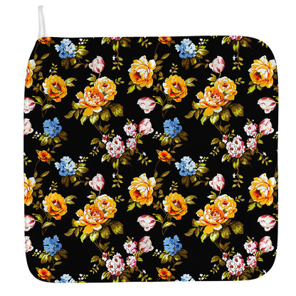 Vintage Floral Flower Pattern Print Hand Towel