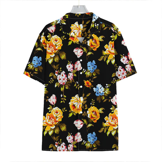 Vintage Floral Flower Pattern Print Hawaiian Shirt