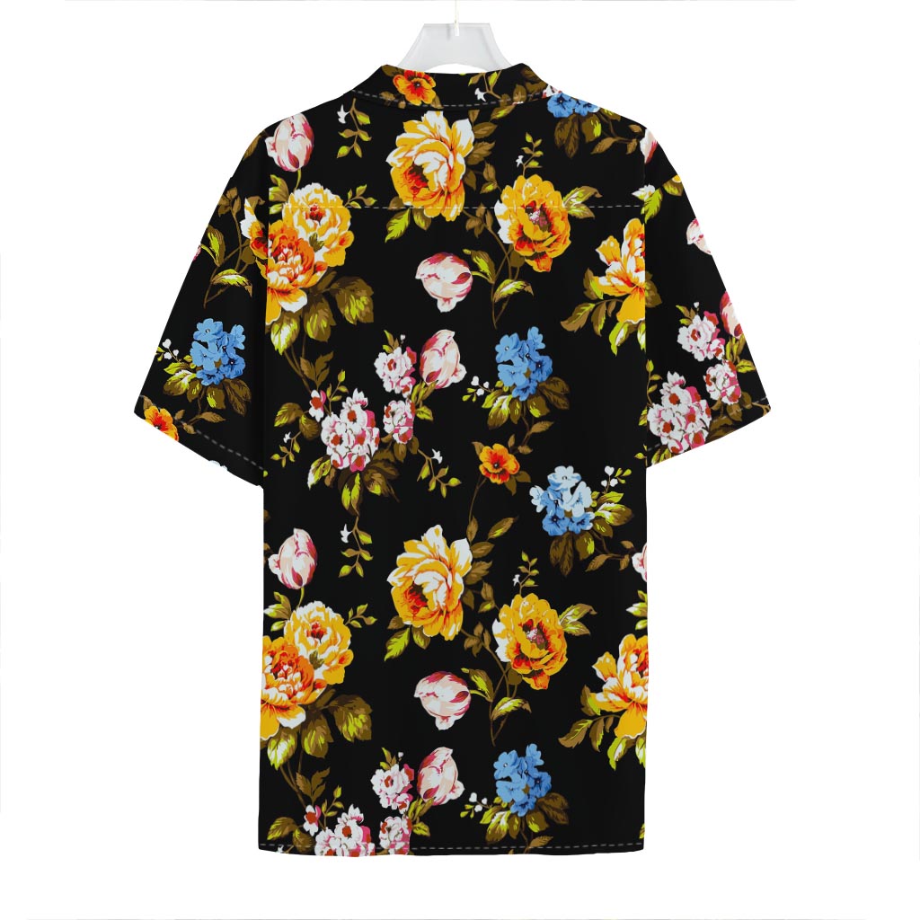 Vintage Floral Flower Pattern Print Hawaiian Shirt