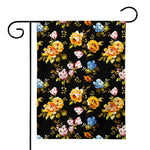 Vintage Floral Flower Pattern Print House Flag