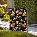 Vintage Floral Flower Pattern Print House Flag