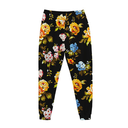 Vintage Floral Flower Pattern Print Jogger Pants