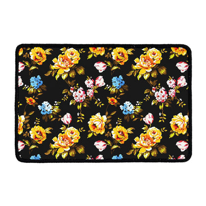 Vintage Floral Flower Pattern Print Kitchen Mat