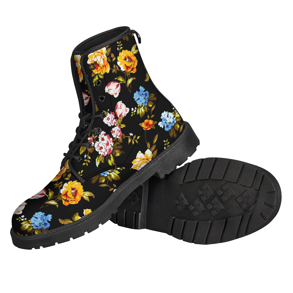 Vintage Floral Flower Pattern Print Backpack