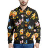 Vintage Floral Flower Pattern Print Men's Bomber Jacket