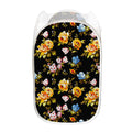 Vintage Floral Flower Pattern Print Mesh Laundry Hamper