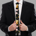 Vintage Floral Flower Pattern Print Necktie