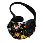 Vintage Floral Flower Pattern Print Pet Sling Carrier