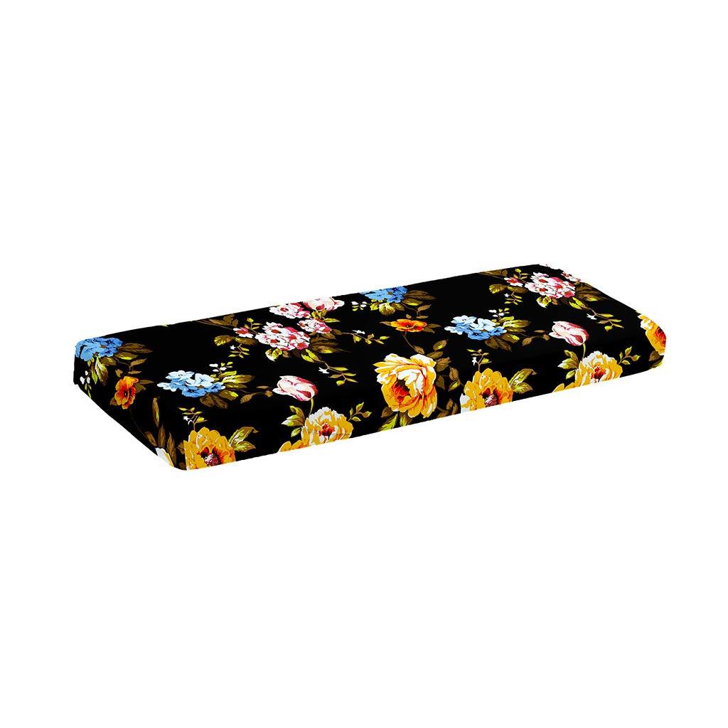 Vintage Floral Flower Pattern Print Piano Keyboard Cover