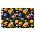 Vintage Floral Flower Pattern Print Polyester Doormat