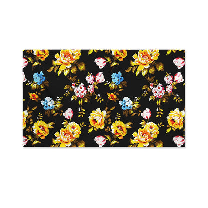 Vintage Floral Flower Pattern Print Polyester Flag