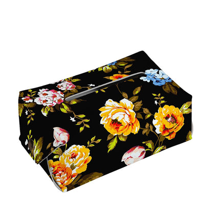 Vintage Floral Flower Pattern Print Rectangle Tissue Box Cover