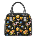 Vintage Floral Flower Pattern Print Shoulder Handbag