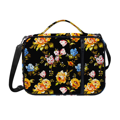 Vintage Floral Flower Pattern Print Shoulder Strap Bible Bag