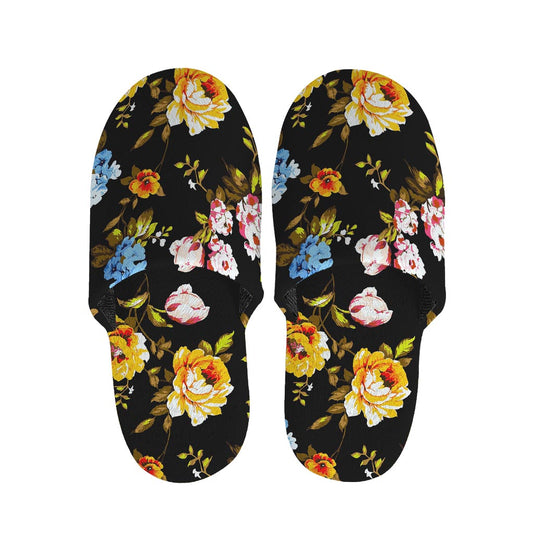 Vintage Floral Flower Pattern Print Slippers