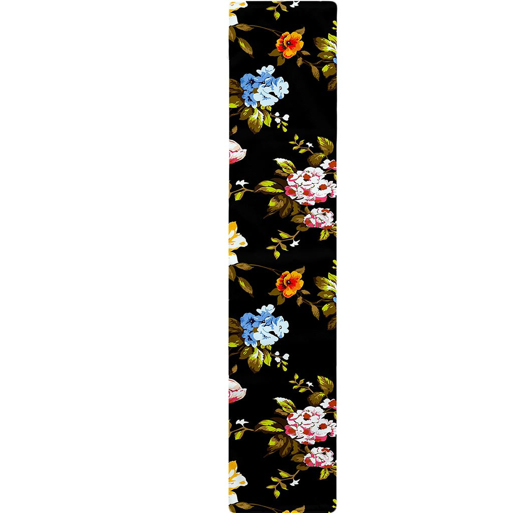 Vintage Floral Flower Pattern Print Table Runner