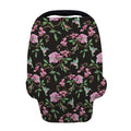 Vintage Floral Hummingbird Print Baby Seat Cover