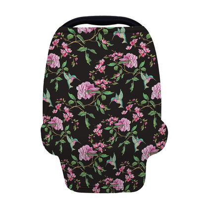 Vintage Floral Hummingbird Print Baby Seat Cover